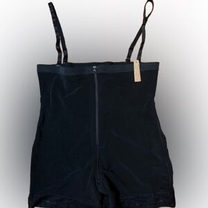 NWT Shapellx Black Zipper Shapewear Bodysuit Size 5XL